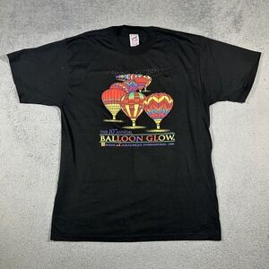 Vintage Balloon Glow 10th Annual International Balloon Fiesta T-Shirt XL #3230